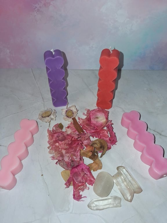 Hearts - Hand poured Kerasoy Wax Candle