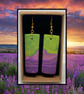 Lavender fields lightweight clay earrings