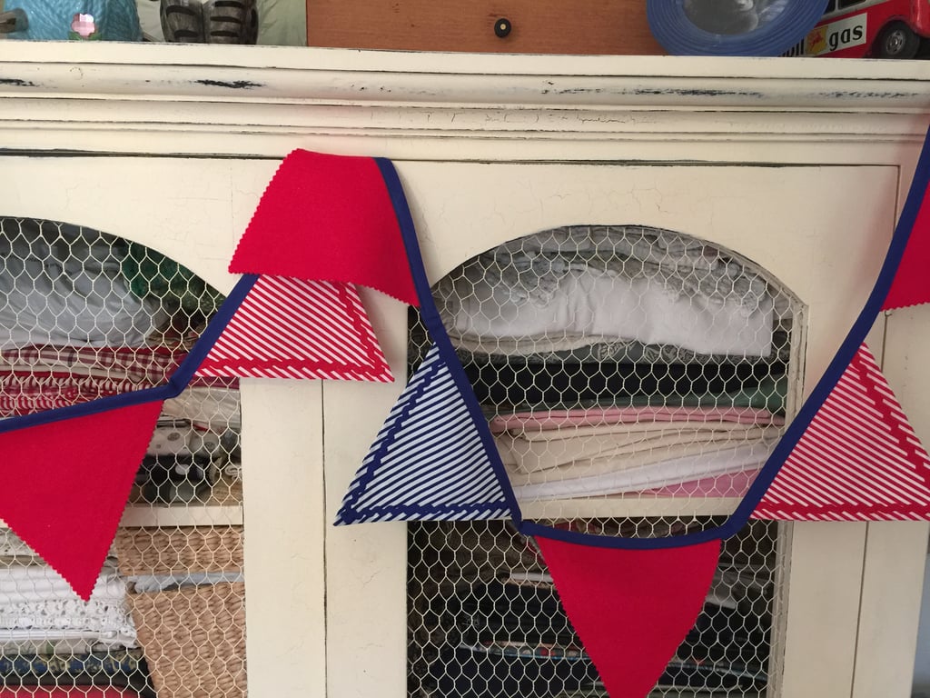 Handmade nautical bunting