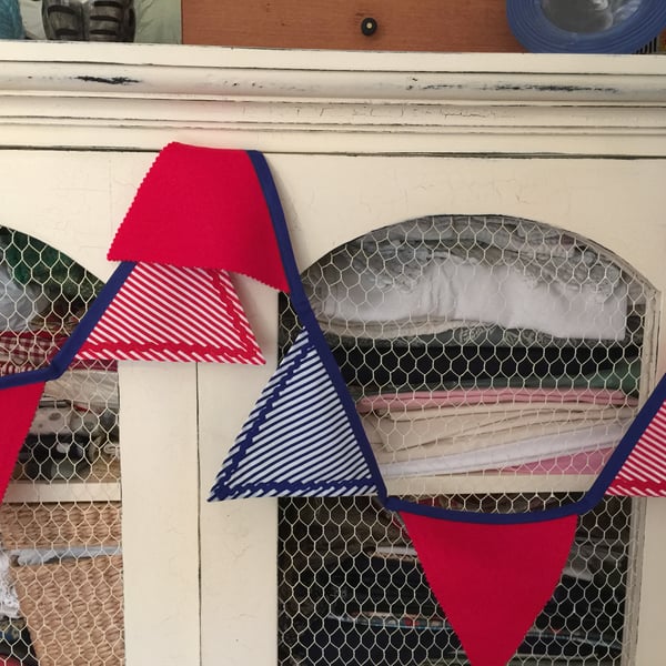 Handmade nautical bunting