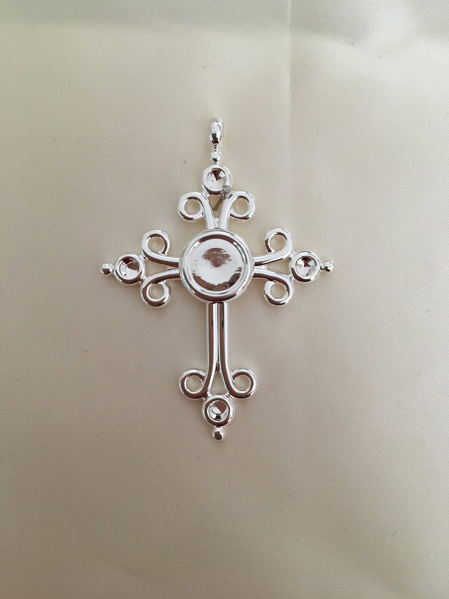 Large Cross Pendant Setting - S23