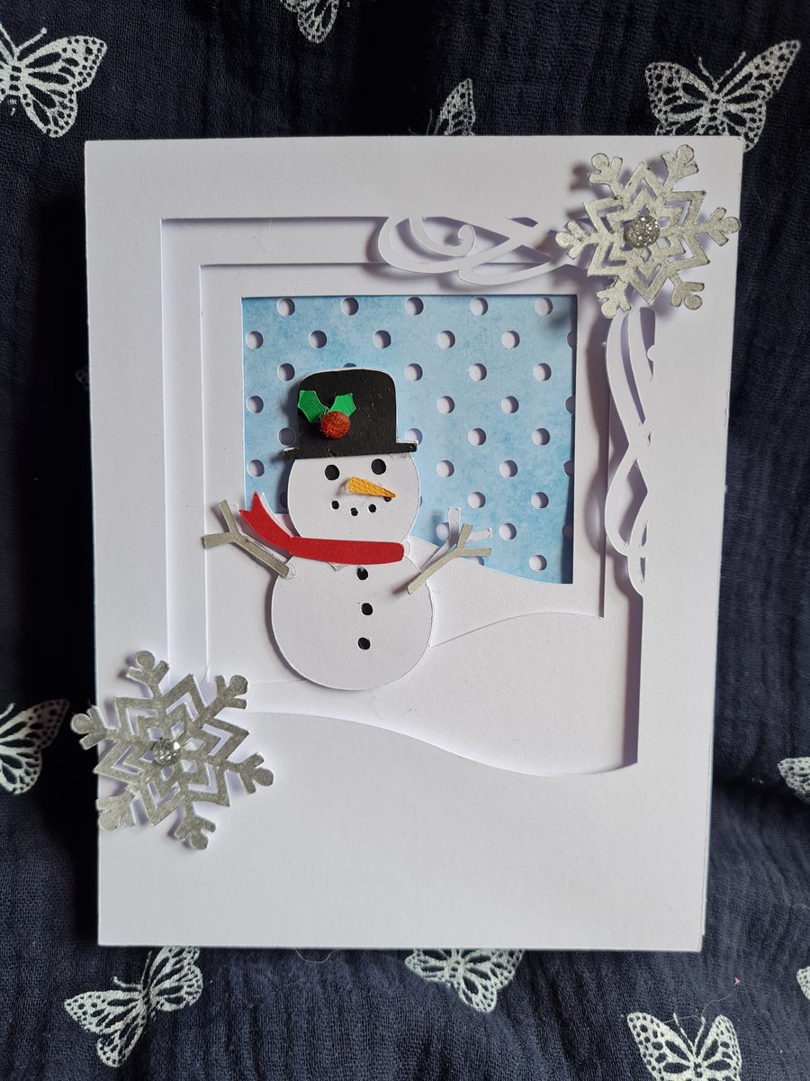 Handmade Snowman Card