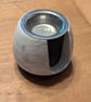 Black & White Marble Effect Eco-Resin Wax Melt Burner with Metal Melting Dish - Image 3