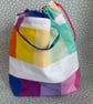 Summer seconds -  - Rainbow patchwork bag with drawstring - Image 4