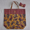 Fold Up Bag in Multicoloured Paisley Fabrics