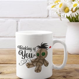 Thinking of you- Voodoo mug - dark humour