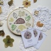 Embroidery kit - hedgehog and leaves