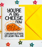 You're A Big Cheese Now Congratulations On Your New Job Funny New Job Card - Image 5