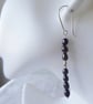 Unique Sterling Silver and Freshwater Peacock Pearl Earrings - Image 2