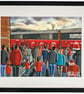 Barnsley F.C, Oakwell, Framed Football Art Print. 20" x 16" Frame Size