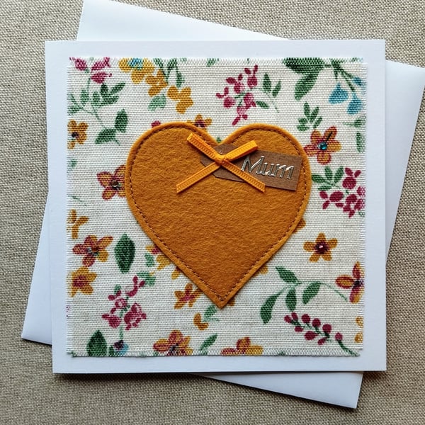 Mum Heart card