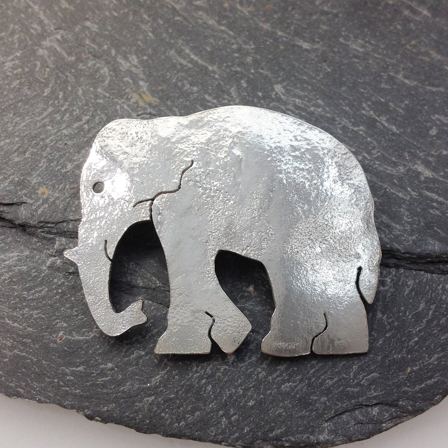  Elephant brooch sterling silver