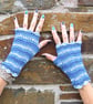  Wrist warmers. Crochet pattern for ladies' fingerless gloves. Photo tutorial.  - Image 1