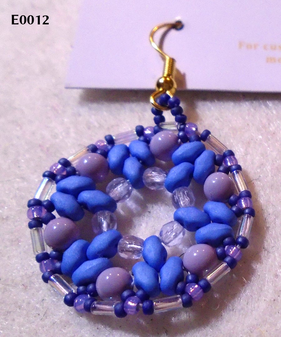 1920s-style bead earrings (customisable)