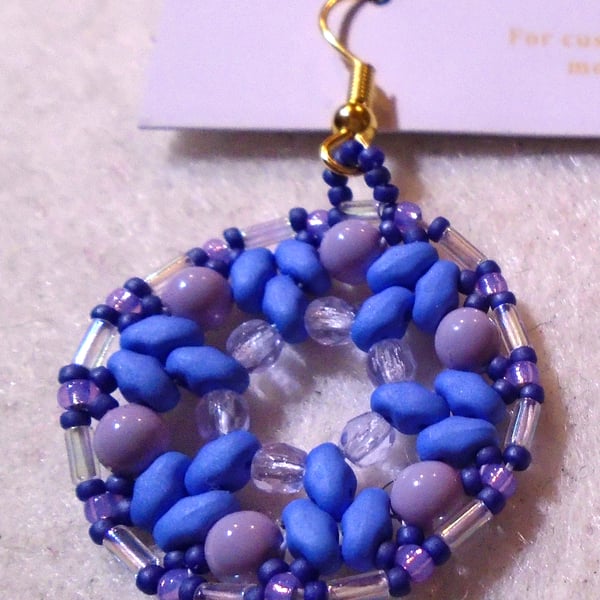1920s-style bead earrings (customisable)