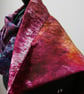 Silk hand dyed scarf, shawl or wrap - rainbow - Image 5