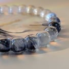 Oval Bubble Tray in Stormlight Gold