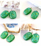 Earrings Dichroic Glass Fused Choice of colour handmade sterling silver hooks  - Image 7