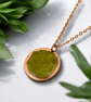Yellow Jade & Copper Pendant - Abundance Stone with Fire Energy - Image 4
