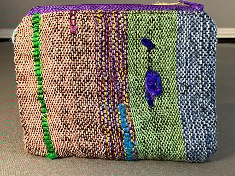 Hand Woven Zippered Purse