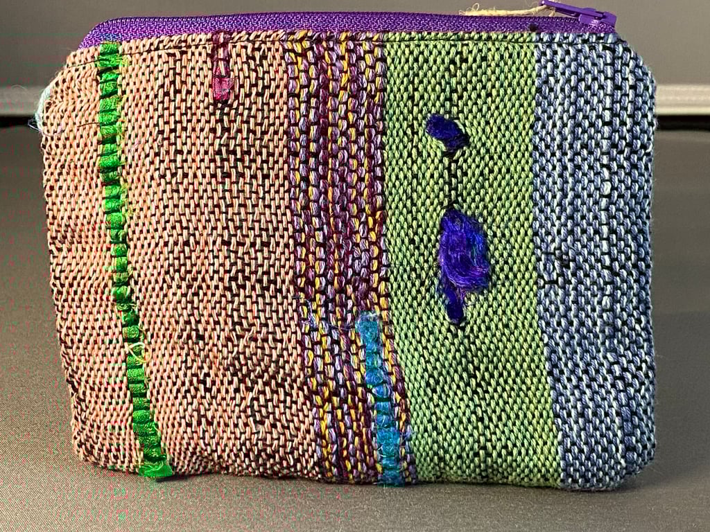Hand Woven Zippered Purse