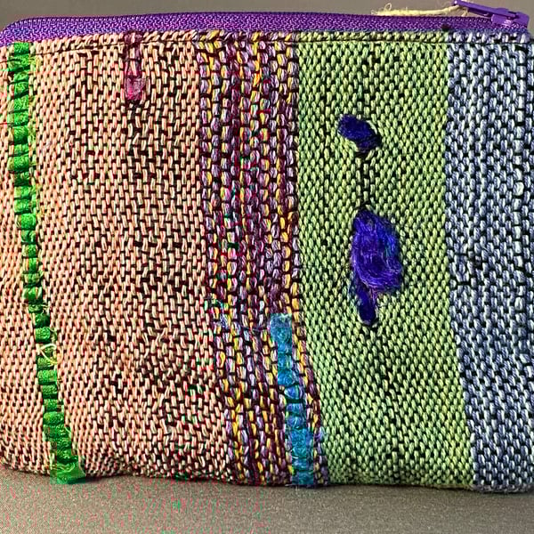 Hand Woven Zippered Purse