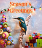 Kingfisher Norfolk Christmas Greeting Card A5