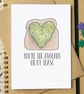 Funny Avocado on Toast Valentine's Love Card - Image 1