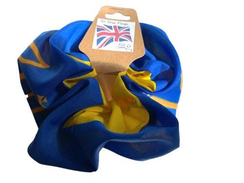 Ukraine Trident Flag Hair Scrunchie Scrunchies Accessory Ties Elastic