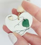 Sea Glass Bird Keepsake - Handmade Coastal Hanging Decoration or Fridge Magnet - Image 7