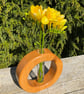 Handcrafted Beech Wood Sculptural Vase - Image 3