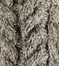 Knitted Scottish Aran Wool Fingerless Mittens - Fits Average Womans Hand Size - Image 8