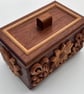Hand-Carved Hardwood Jewellery Box - Image 3