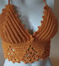 Handmade Crochet Festival Bralette: Boho Halter Crop Top - Image 4