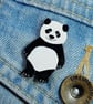 Handmade Panda Pin, Panda Gifts, Panda Brooch, Panda Jewellery - Image 3