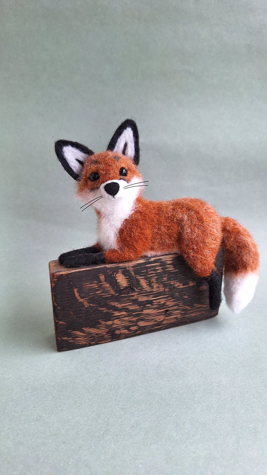 Cleo - Relaxing Fox on Whisky Stave