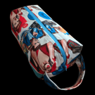 Handmade large Retro personalised makeup bag 