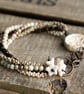 Rustic Multi Strand Beaded Bracelet - Image 2