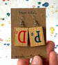 Alphabet Abacus Dado Pallone Earrings - Dice Ball - Old Stock - Super Seconds - Image 3