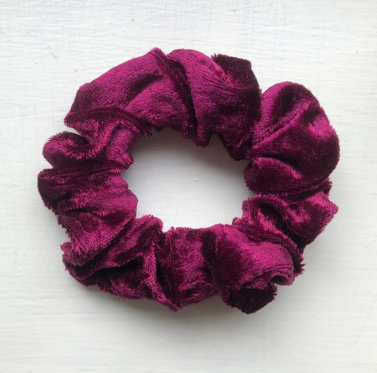 Red velvet hair scrunchy
