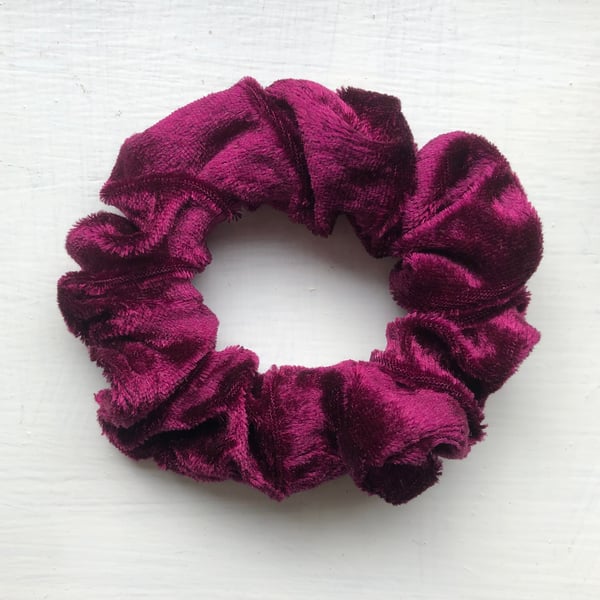 Red velvet hair scrunchy