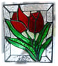 Tulip Stained Glass Picture Flower Suncatcher Spring - Image 1