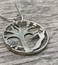 Tortoise and hare sterling silver necklace