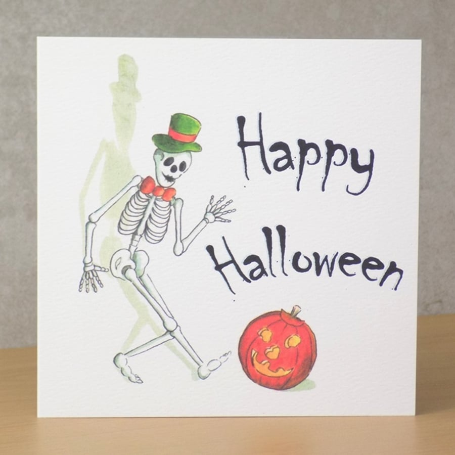 Halloween Ecofriendly Card  'Skeleton'