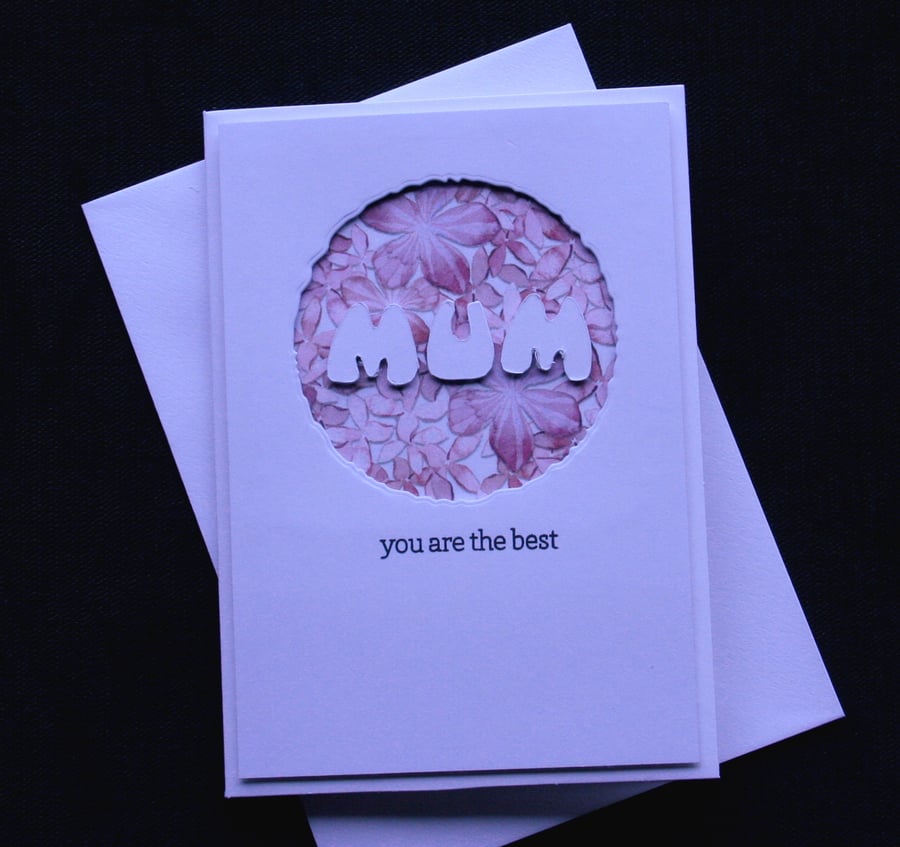 Best Mum - Handcrafted Mothers Day Card - dr17-0016