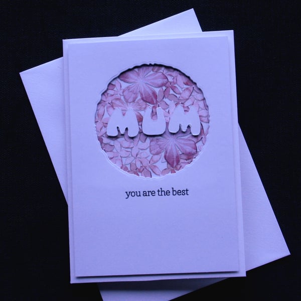 Best Mum - Handcrafted Mothers Day Card - dr17-0016