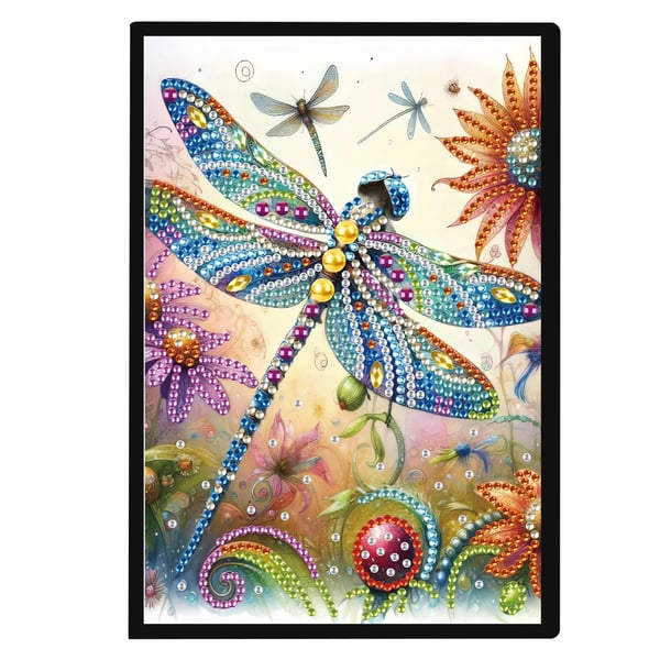 5D DIY Dragonfly Diamond Painting Kit Journal For Women Notebook DIY Rhinestone 