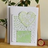 Wedding card with hearts