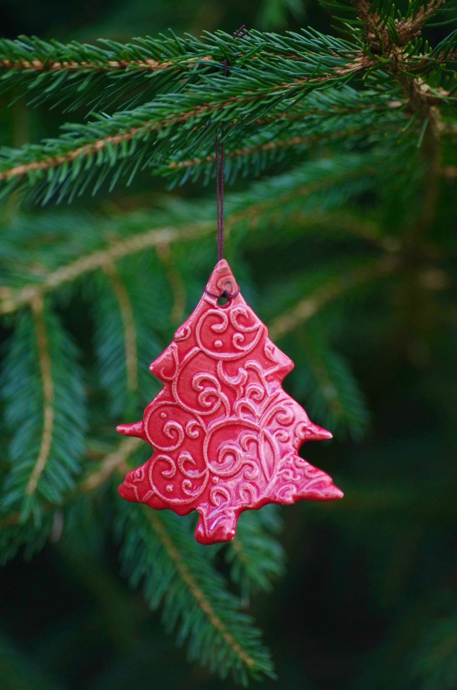 Large Christmas Red Tree - Decorations