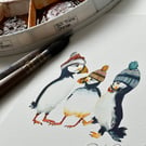 Watercolour Print 'The Groovy Bill Birds 2' - Signed